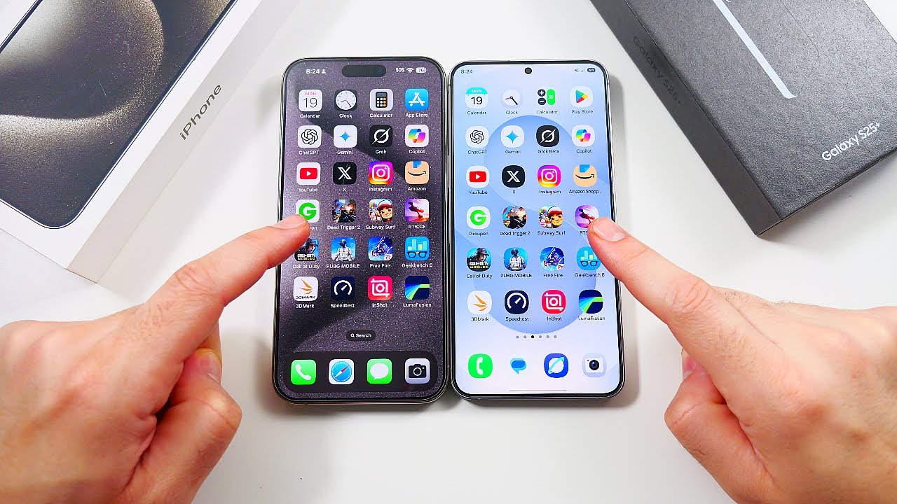iPhone 15 Pro Max vs Galaxy S25 Plus Speed Test