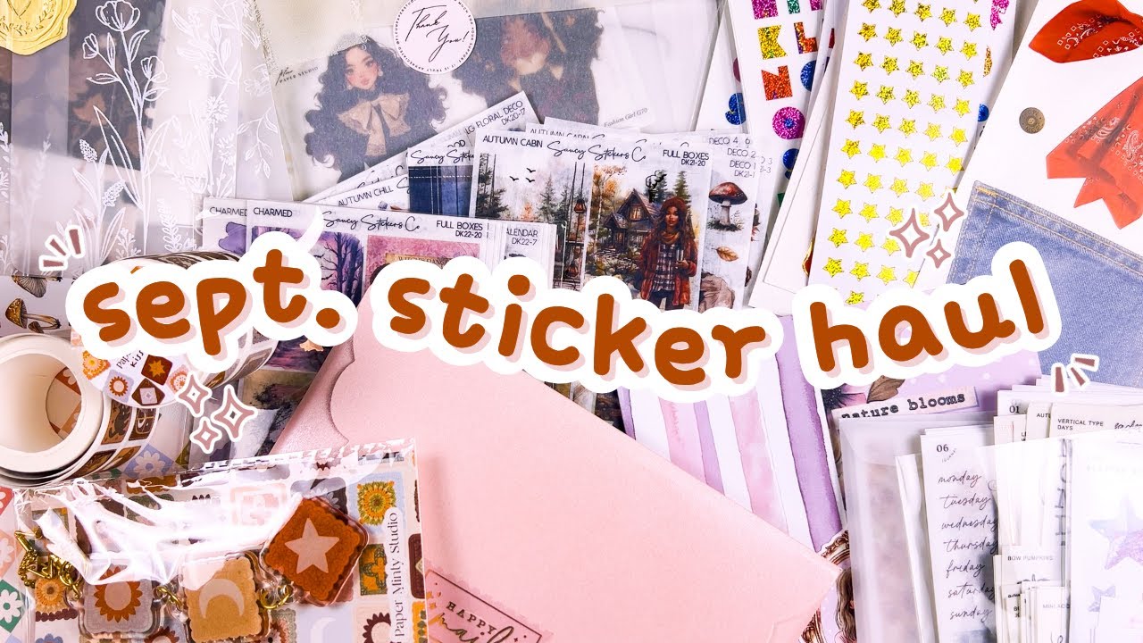 journal sticker & stationery haul・september '25 ✨