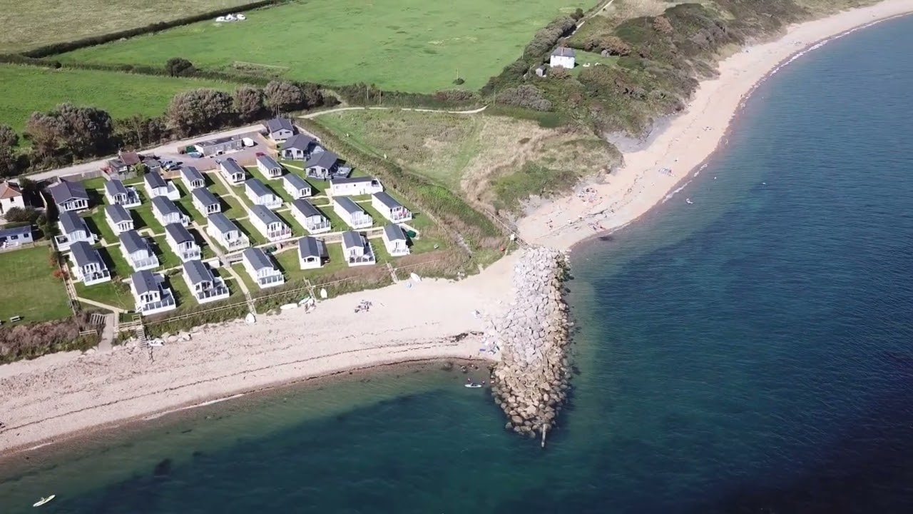 Creek Caravan Park Ringstead aerial view