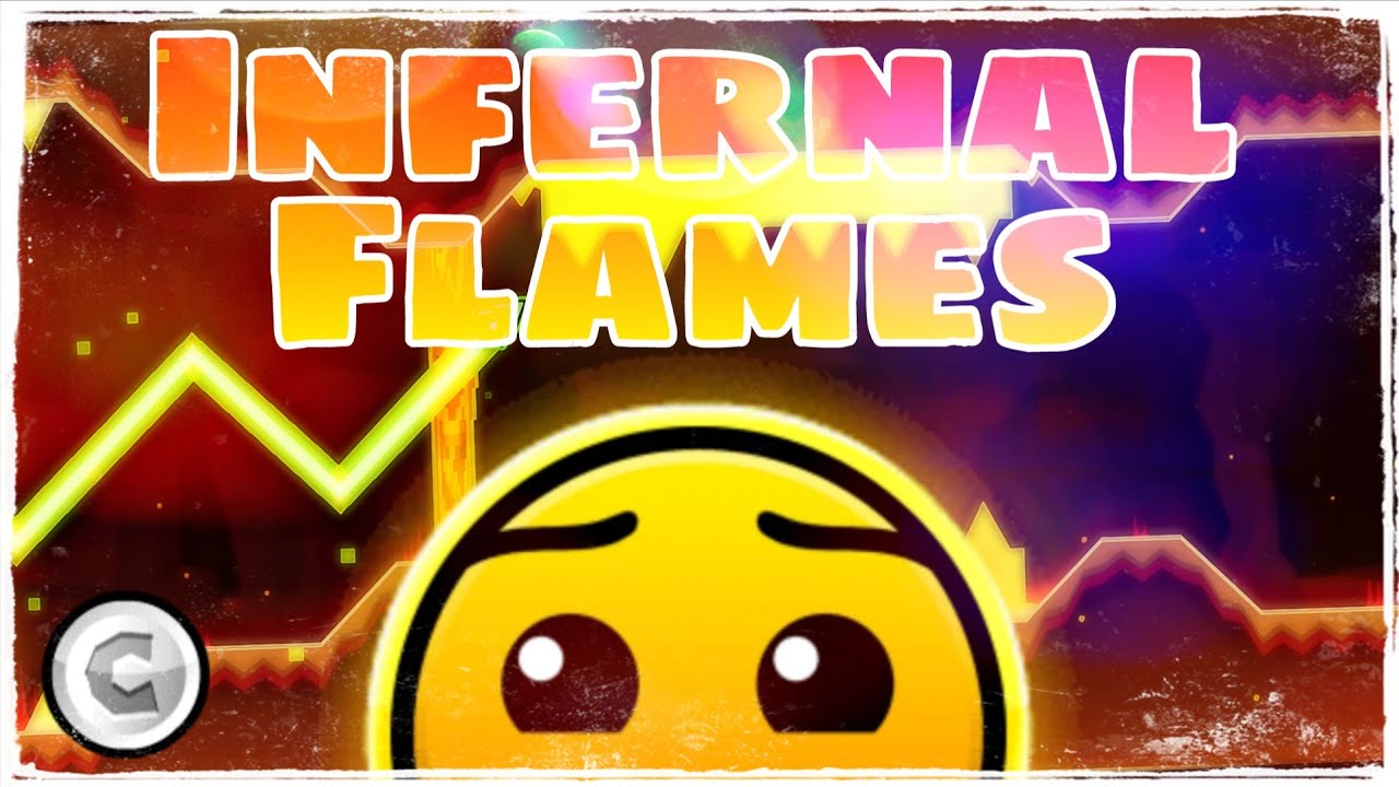 [4K] Geometry Dash - Infernal Flames by Polarbeahr 100% [1 Coin]