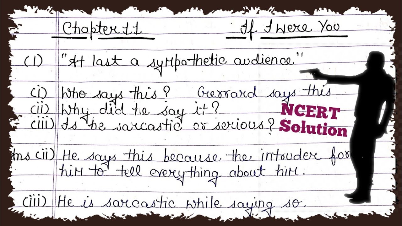 Class 9 English (Beehive) Chapter - 11 IF I WERE YOU  ||Question-Answer|| NCERT  SOLUTION 📚#newyear
