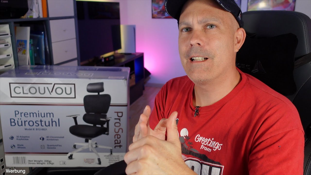 CLOUVOU ProSeat Ergonomischer Bürostuhl - Unboxing - Aufbau - Kurztest - JetLoneStarr