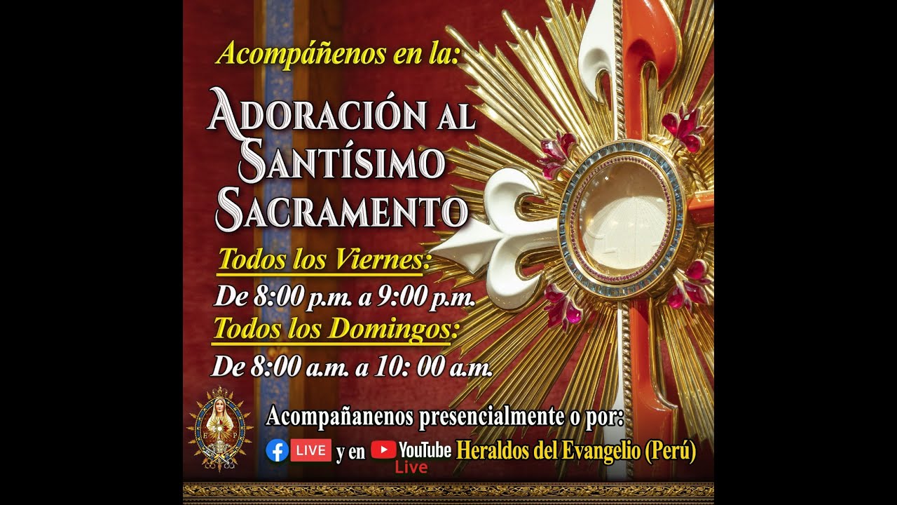⚜️ ADORACIÓN AL SANTÍSIMO SACRAMENTO y ROSARIO EN VIVO ⚜️ Viernes 20 de Febrero de 2026