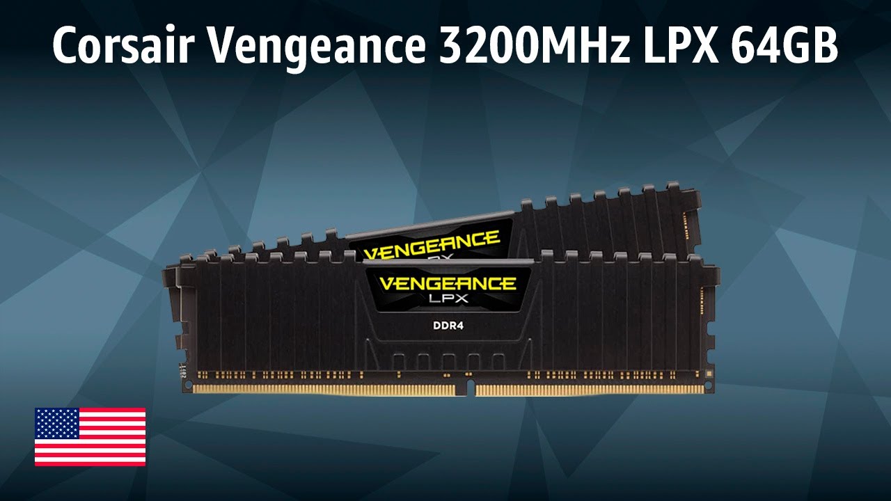 DDR4 RAM Corsair Vengeance 3200MHz LPX 64GB (2x32GB) | TEST | English