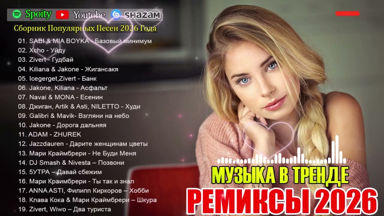 ХИТЫ 2026🎉ТАНЦЕВАЛЬНАЯ МУЗЫКА 💖 СБОРНИК ПЕСНИ 2026 ШИКАРНЫЕ ТРЕКИ ⚡ НОВЫЕ МУЗЫКА В МАШИНУ 2026