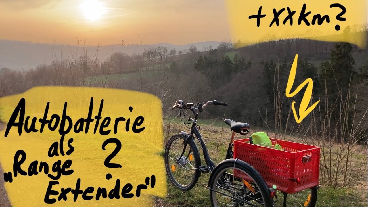Mehr Reichweite fürs eBike - Zusatzbatterie am Elektrodreirad - Wie viel weiter kommt man?