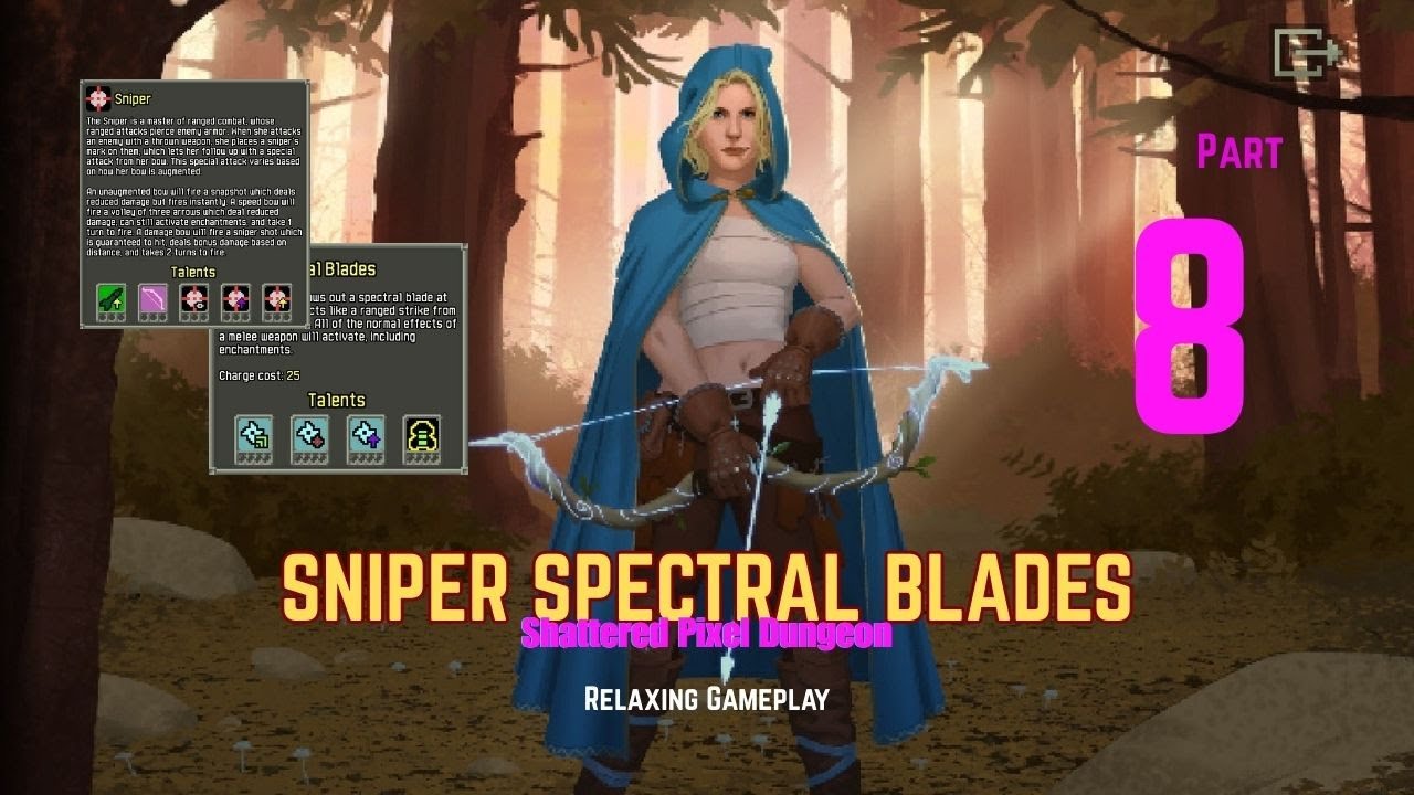 Shattered Pixel Dungeon -Sniper Spectral Blades - Relaxing Gameplay ( Part 8 )