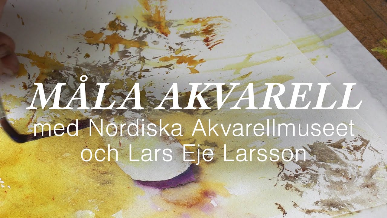 Måla akvarell med Lars Eje Larsson (sv audio, eng subs)