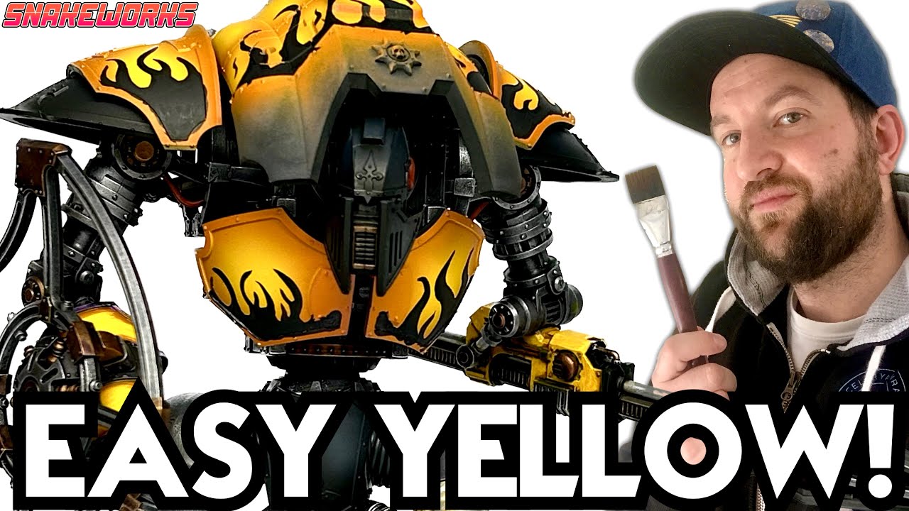 Painting a YELLOW Cerastus Knight Lancer - Warhammer 40k - Horus Heresy