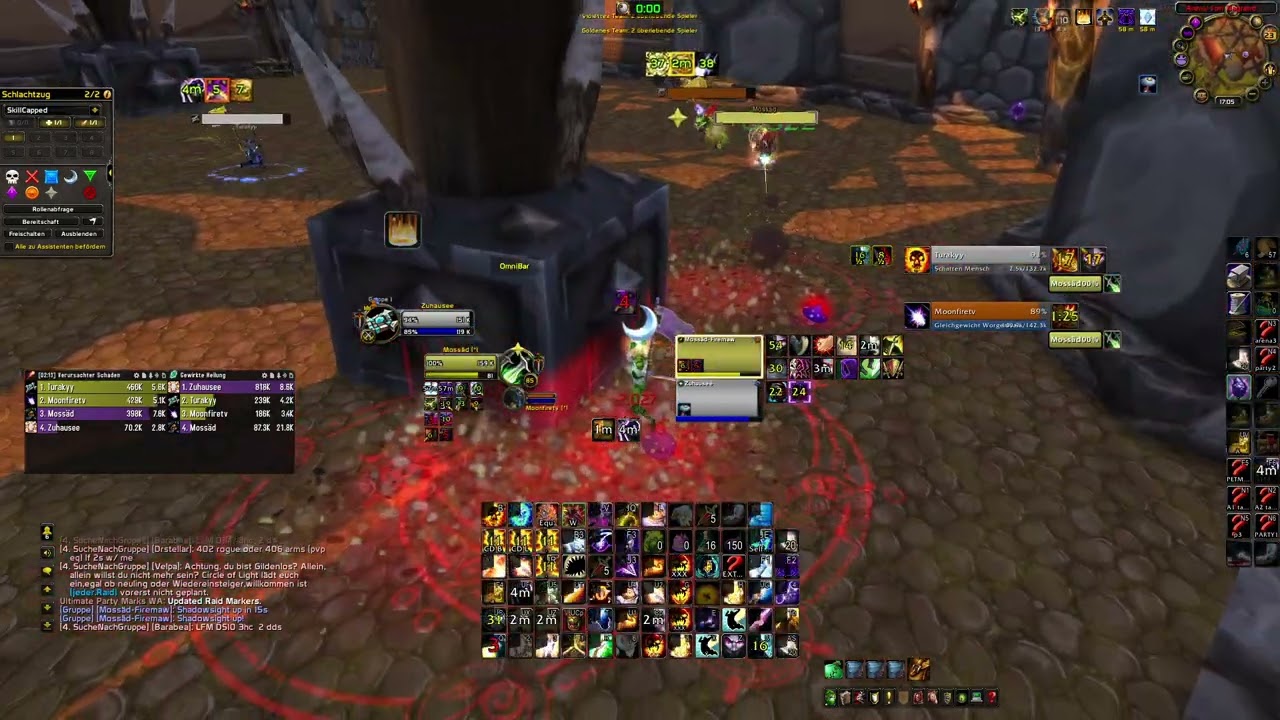 WoW Cataclysm Classic TOP EU ARENA HEAL POV: Disc Priest + Rogue VS Boomie + Shadow