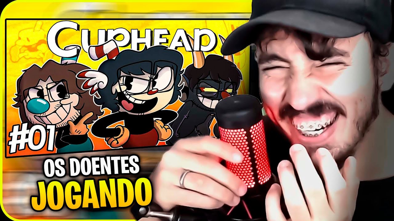leitada em dupla - Cuphead #1 - CARTEIRO, GEMAPLYS E SAIKO | Leozin React