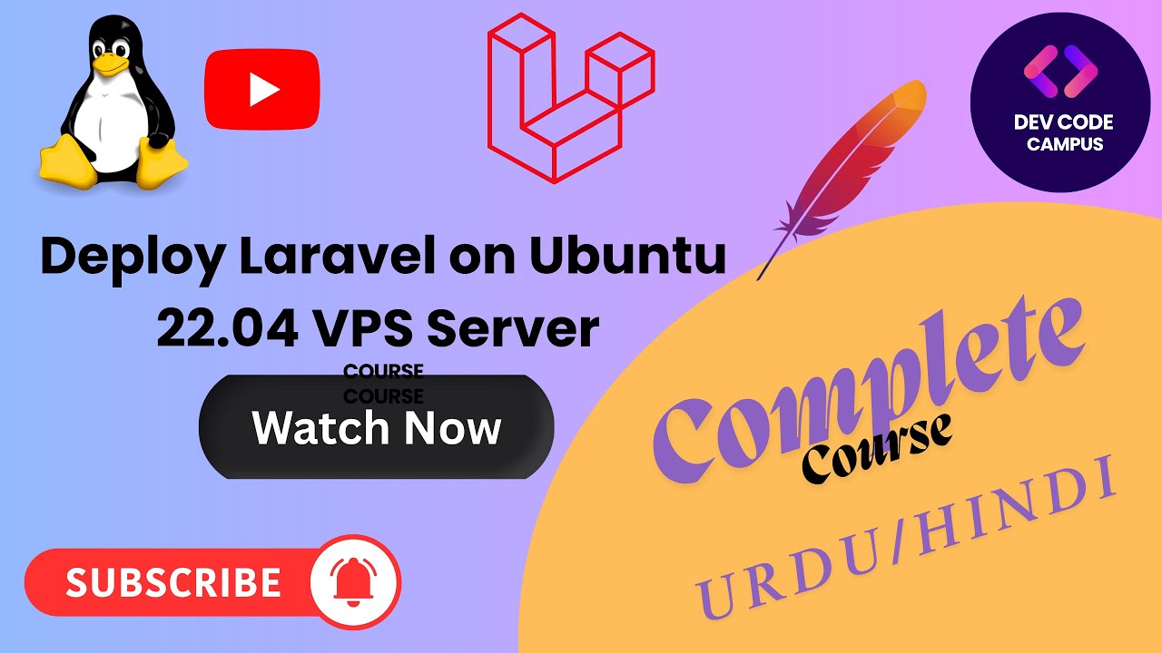 Deploy Laravel on Ubuntu Apache server in Urdu/Hindi | @DevCodeCampus