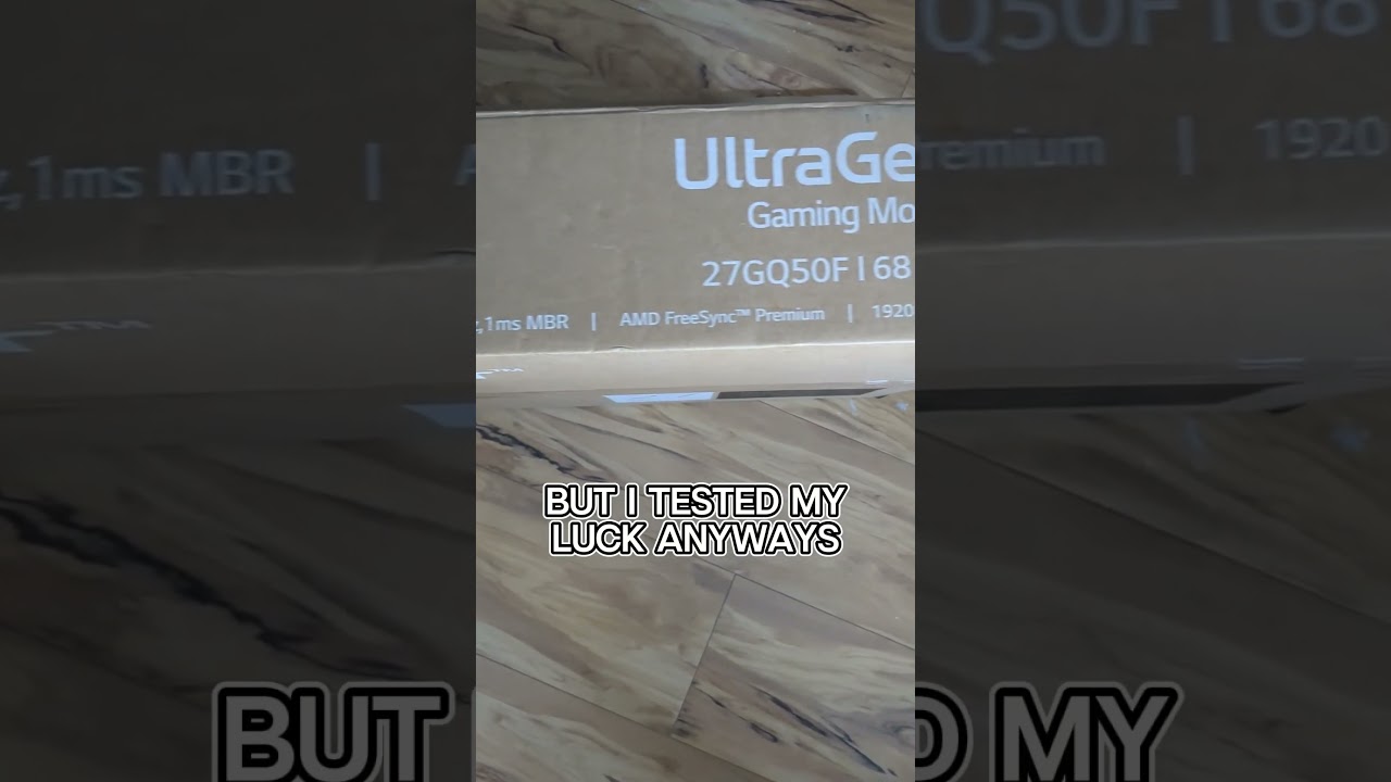 DO NOT BUY UNTESTED monitors.. or this will happen #monitor #gaming #lg #shorts