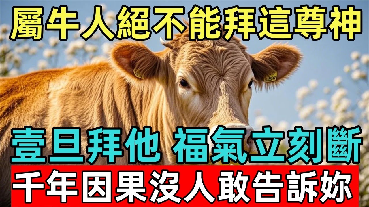 屬牛人絕不能拜這尊神！壹旦拜他，福氣立刻斷！千年因果沒人敢告訴妳！