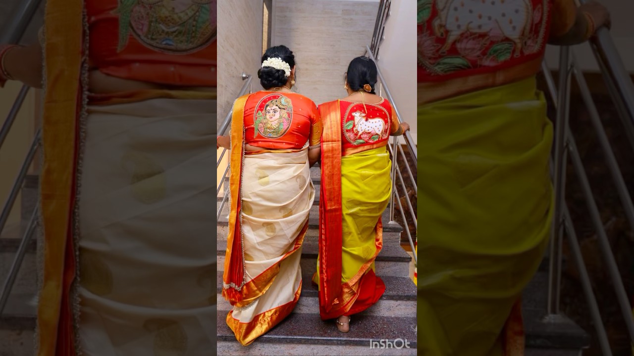 Pichwai cow Tanjore painting on blouse… 