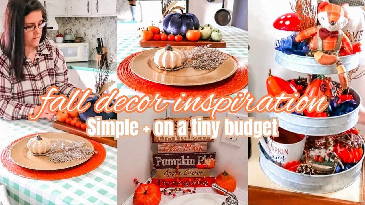 SIMPLE FALL DECORATING IDEAS ON A BUDGET | AUTUMN DECORATE WITH ME