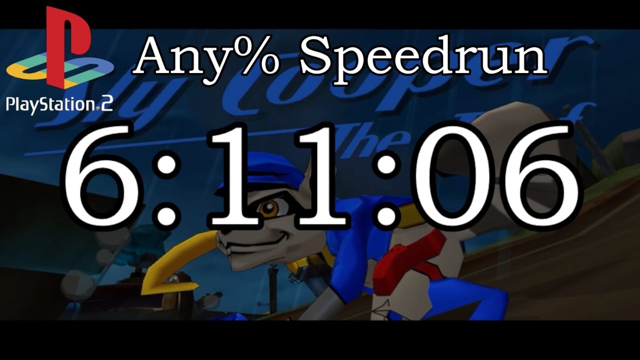 Sly 3 Any% Speedrun on PS2 in 6:11:06