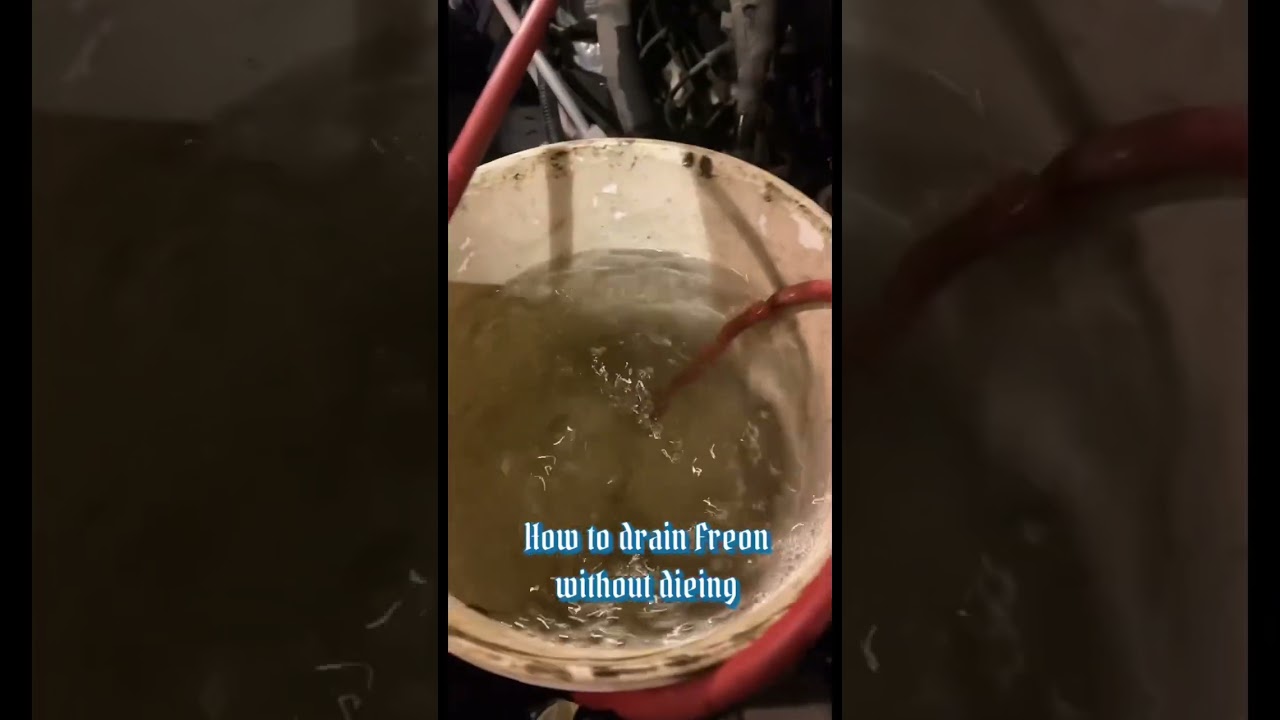 How to drain Freon without dying