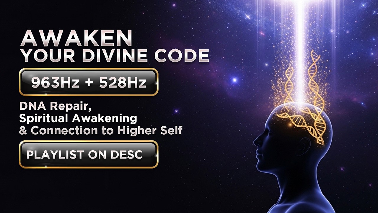 Frequency Music for Sleep | DNA Repair, Spiritual Awakening & Connection to Higher Self