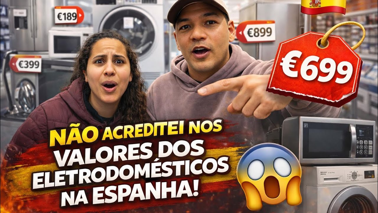 NÃO ACREDITEI NOS VALORES NA ESPANHA 🇪🇸 #vivendonaeuropa #mercadoeuropeu #eletronicos 
