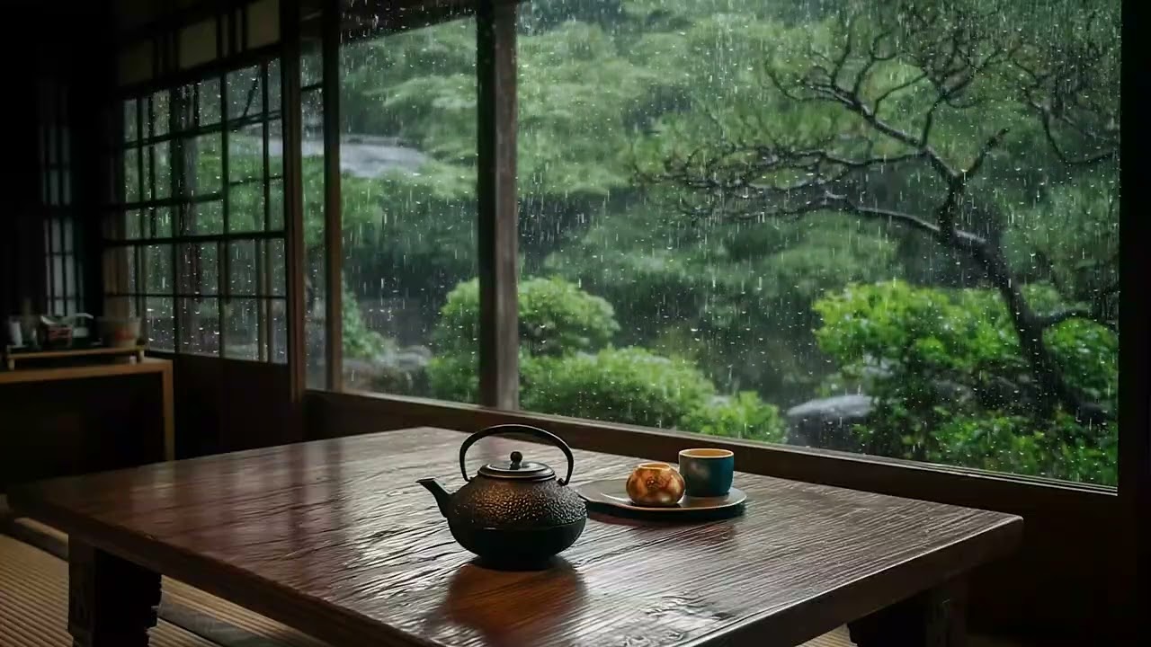 Healing Music Relieves Stress, Anxiety and Insomnia - Soft Rain & Peaceful Piano in the Cozy Bedroom