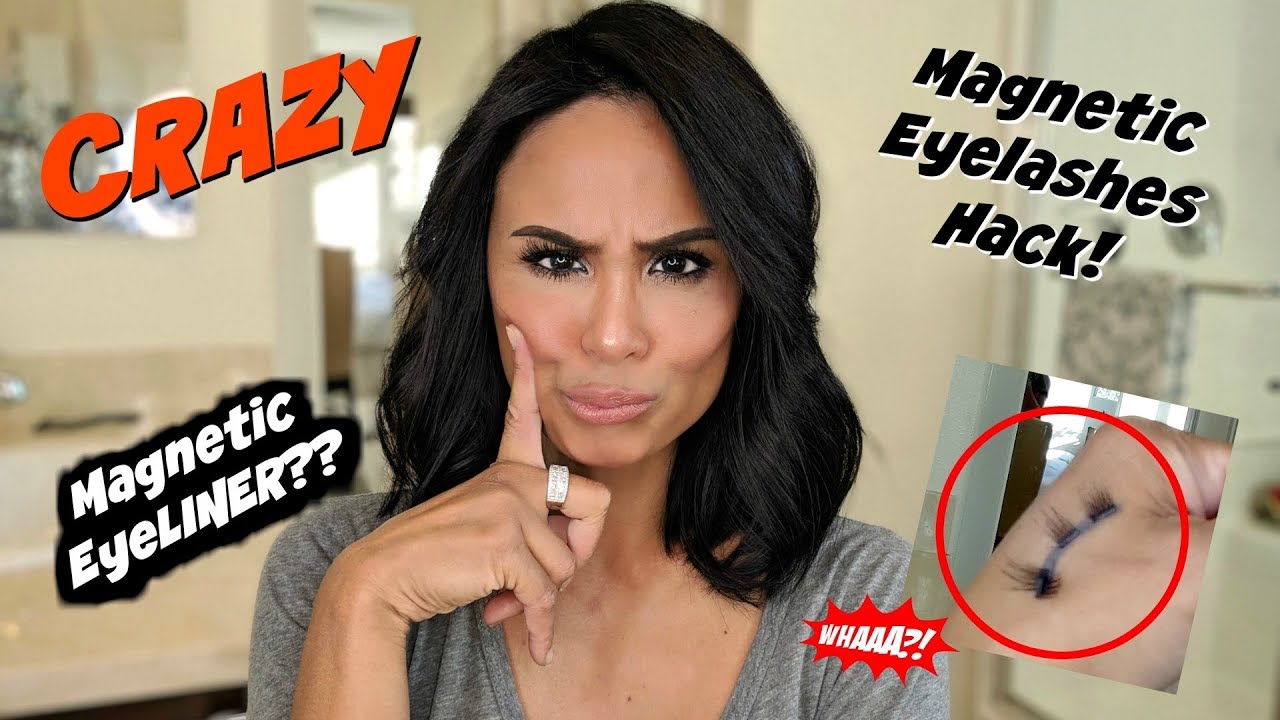 CRAZY MAGNETIC EYELASHES HACK! MAGNETIC EYELINER?
