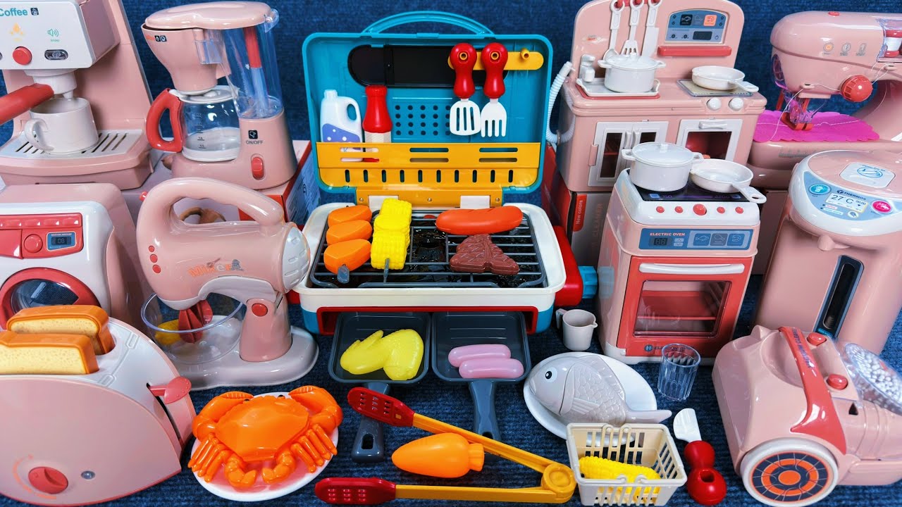 13 Minutes Satisfying with Unboxing Automatic Kitchen Appliance Playset ASMR | Review Toys