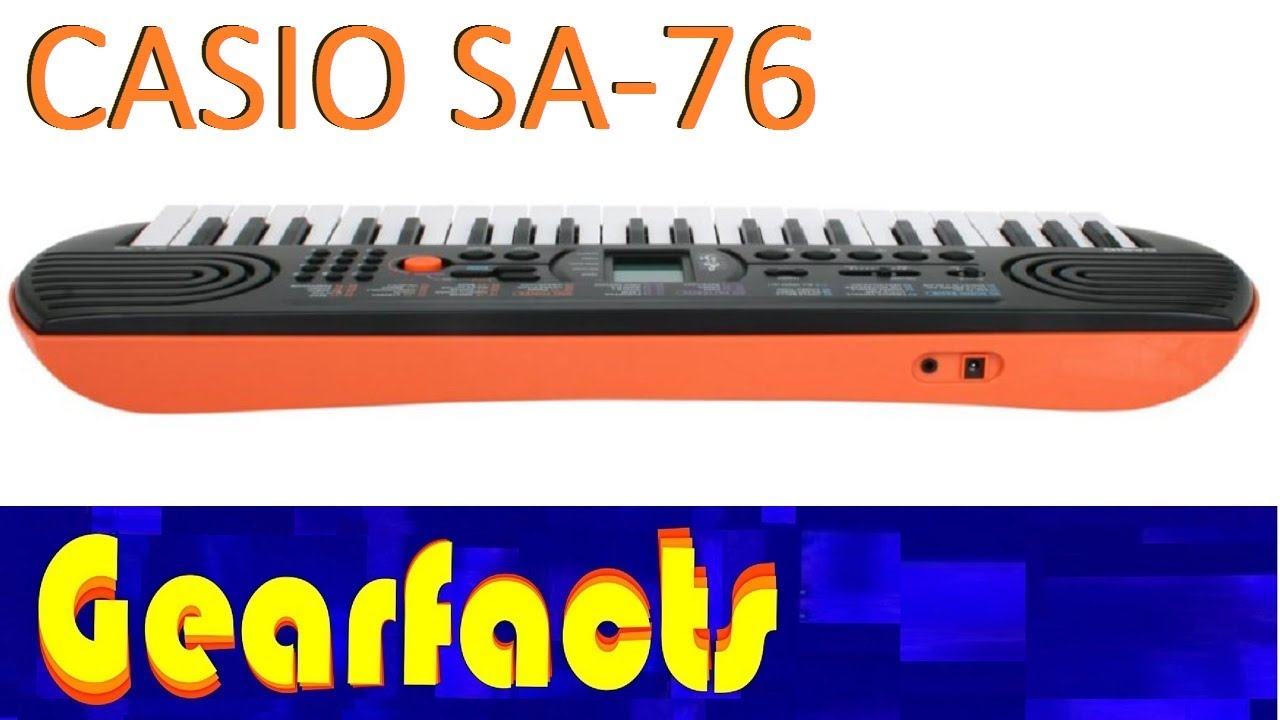 Casio SA-76 demo and review. What you see is what you get :)