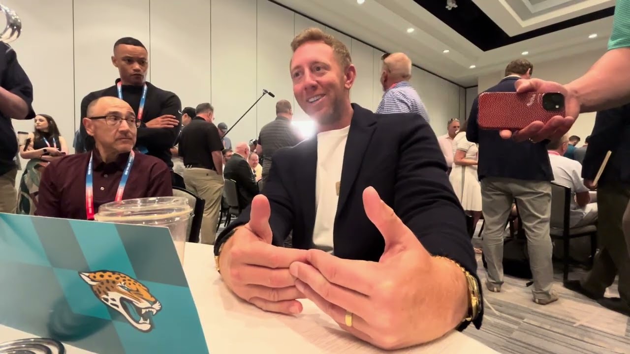 Jaguars HC Liam Coen Talks Travis Hunter, Draft and More From Owners Meetings