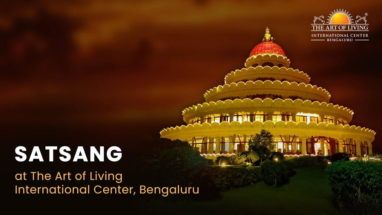 Watch LIVE: Satsang & Guru Puja at The Art of Living International Center
