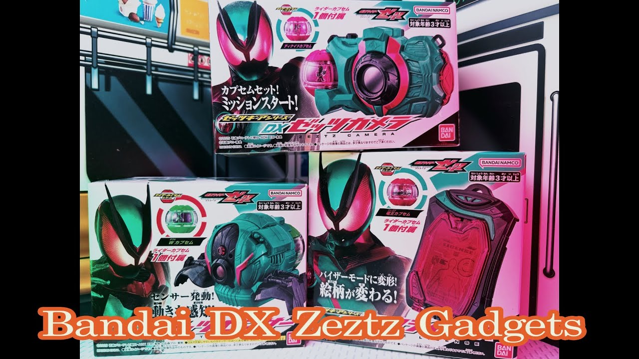 Bandai kamen Rider DX Zeztz Camera/Sensor/License  l Unboxing
