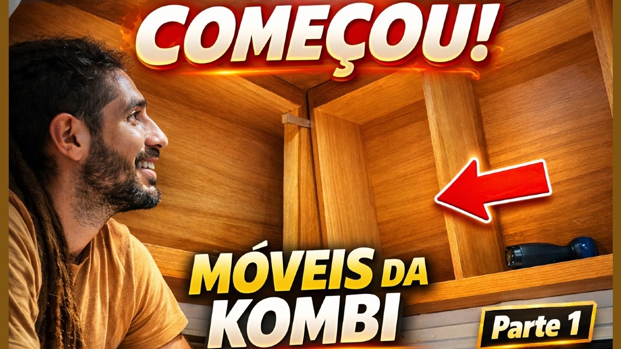 COMEÇOU! Construção dos Móveis da Nossa Kombi Motorhome