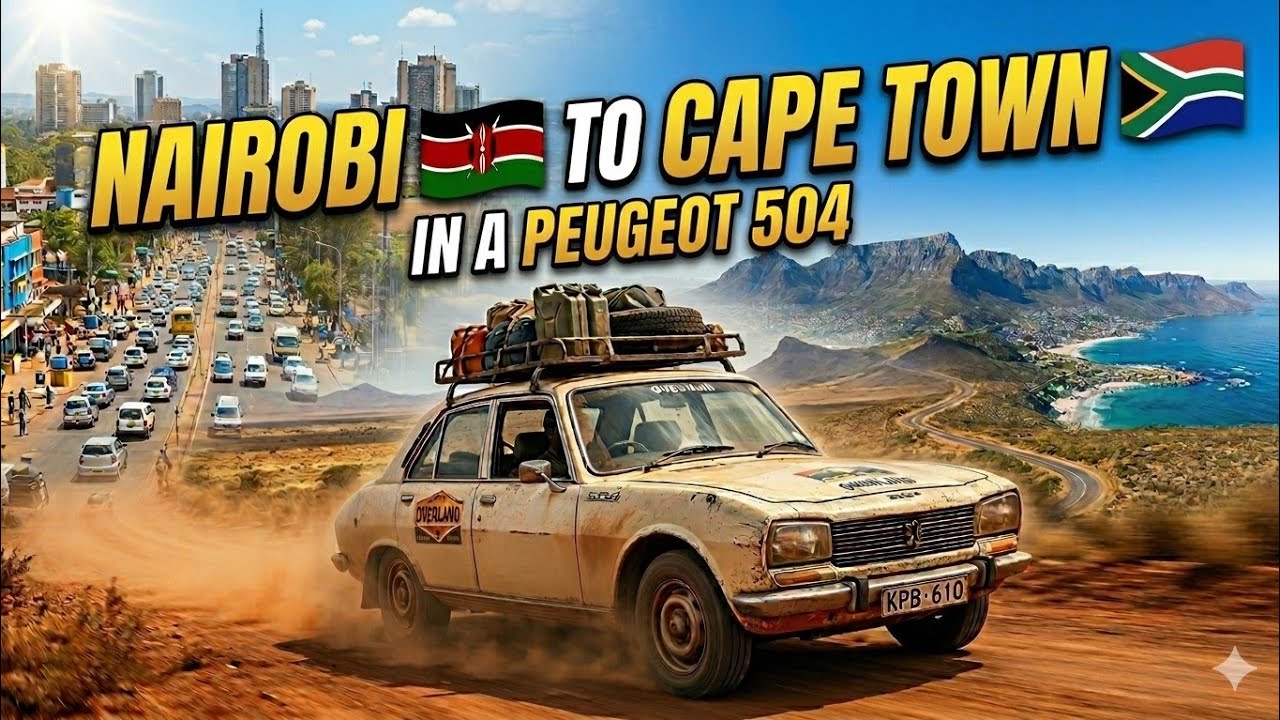 Driving a 1972 PEUGEOT 504 from NAIROBI 🇰🇪 to CAPETOWN 🇿🇦