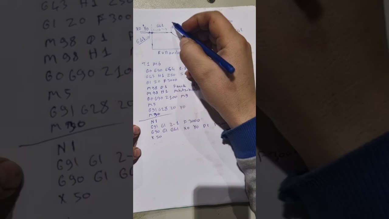 cnc programlama G41 ve G42 nin anlatımı 