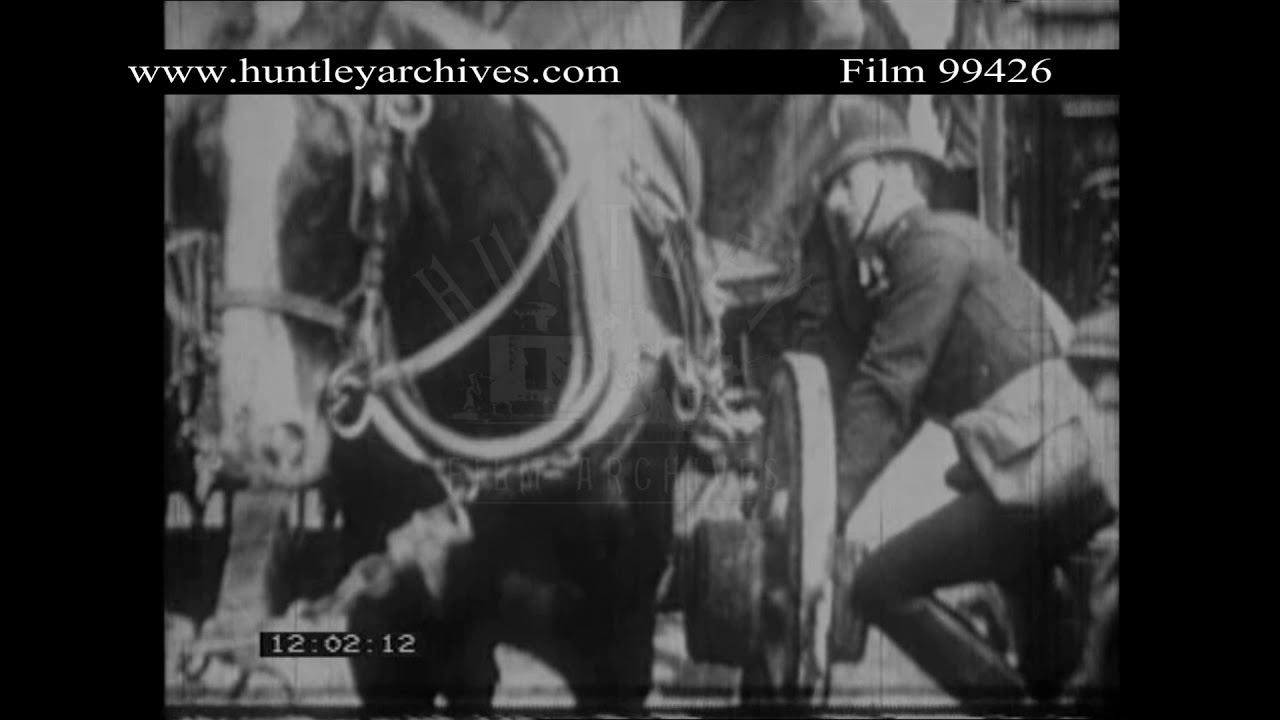 Stills of 1912 Coal Strike in Wales.  Archive film 99426