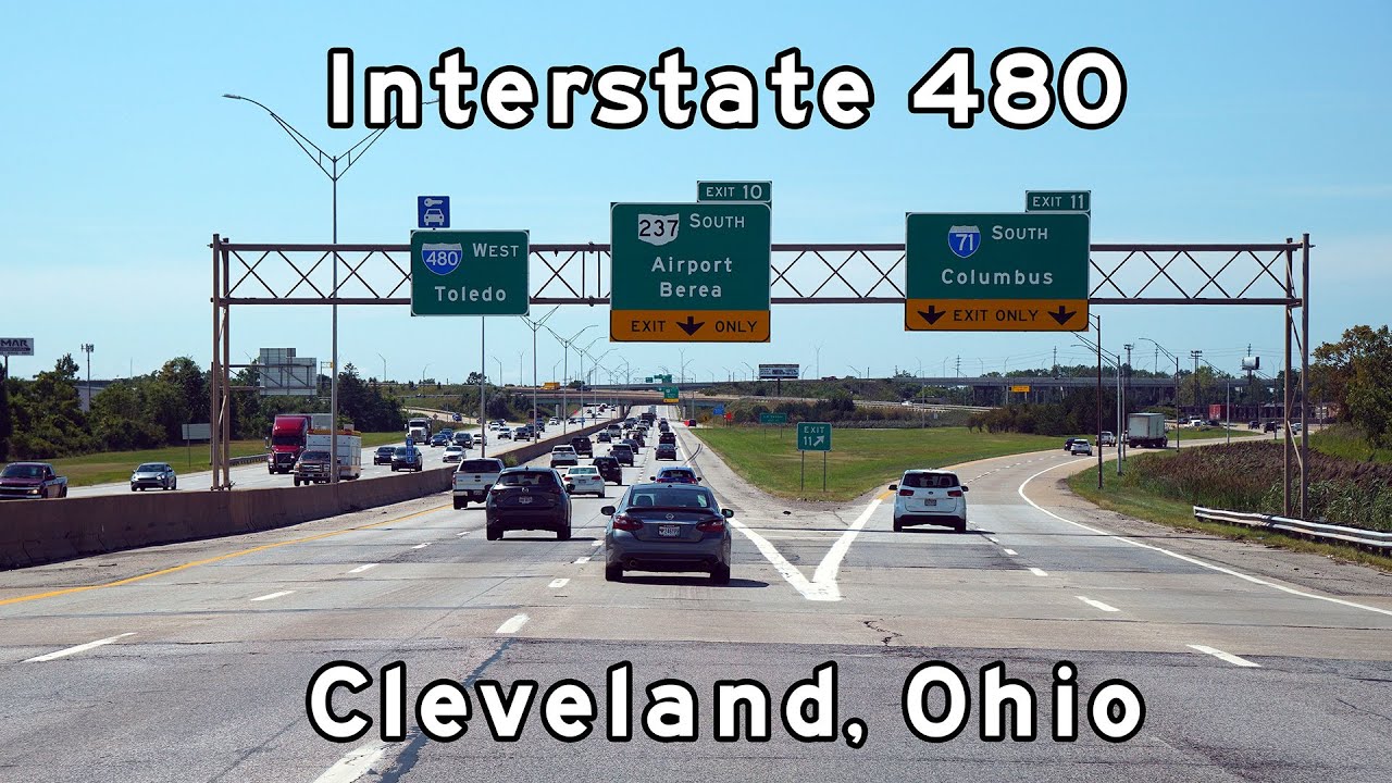 Interstate 480 West - Cleveland, Ohio - August, 2022