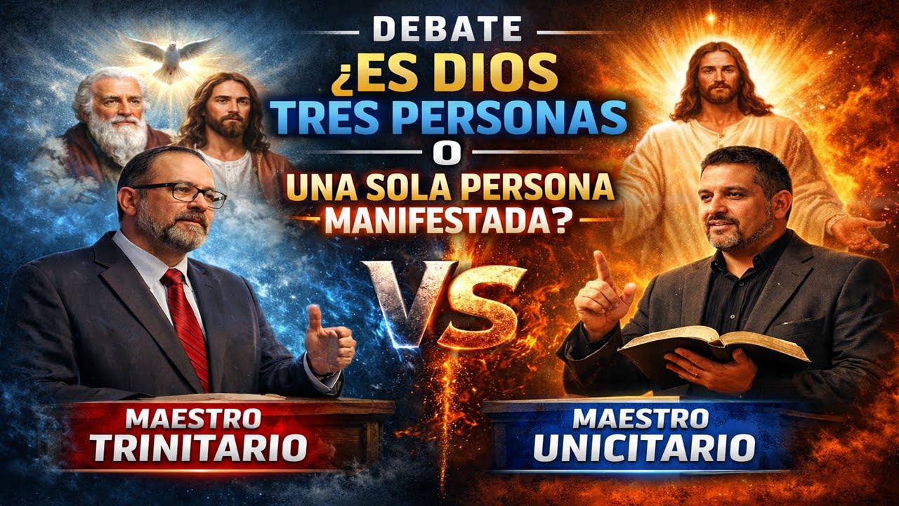 DEBATE ES DIOS TRES PERSONAS O UNA SOLA PERSONA MANIFESTADA - MAESTRO TRINITARIO VS UNICITARIO