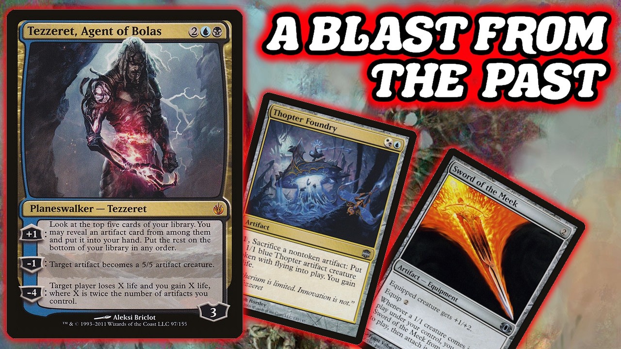 Привет из прошлого! Колода Legacy Tezzeret, Agent of Bolas с комбинацией Thopter-Sword в MTG.