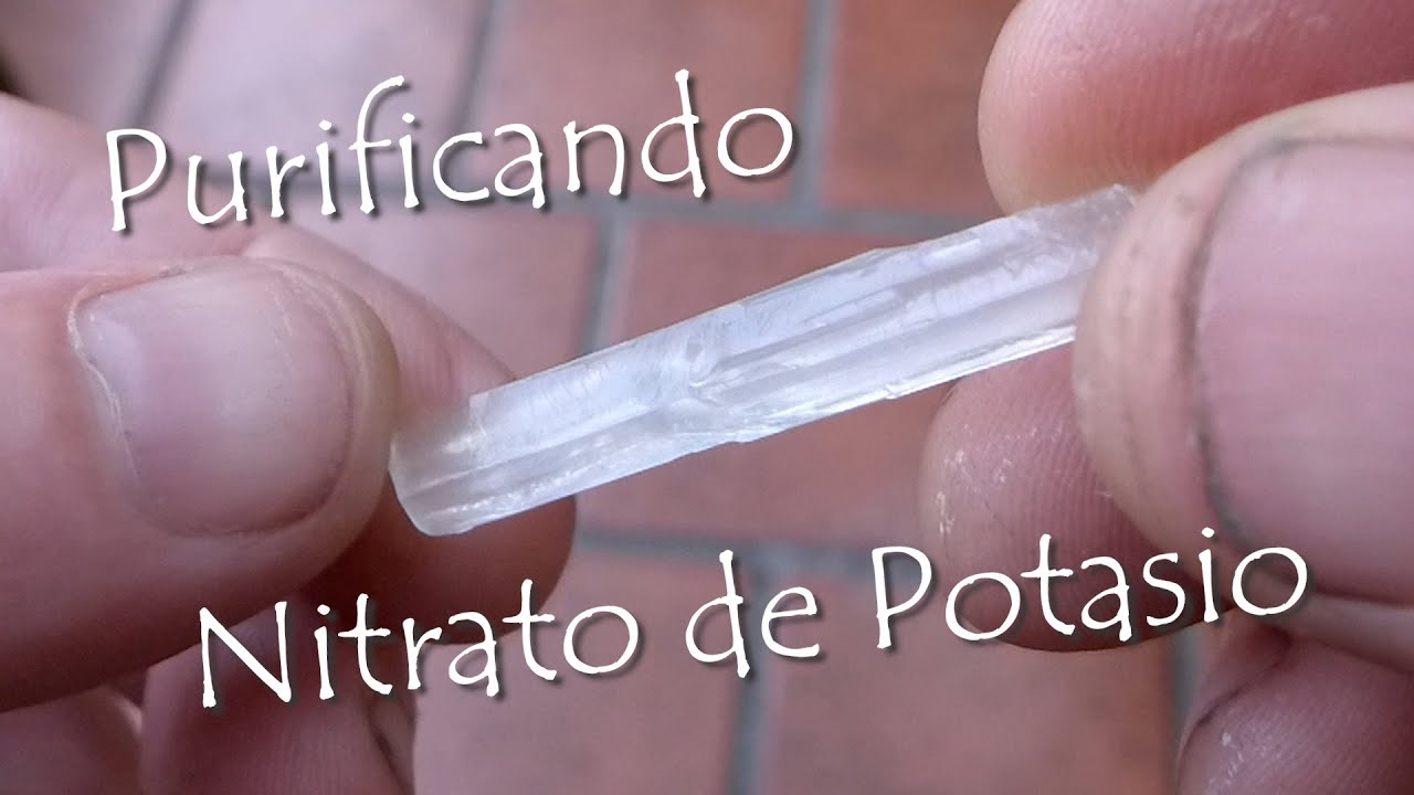 Purificación de NITRATO DE POTASIO (El mejor proceso)