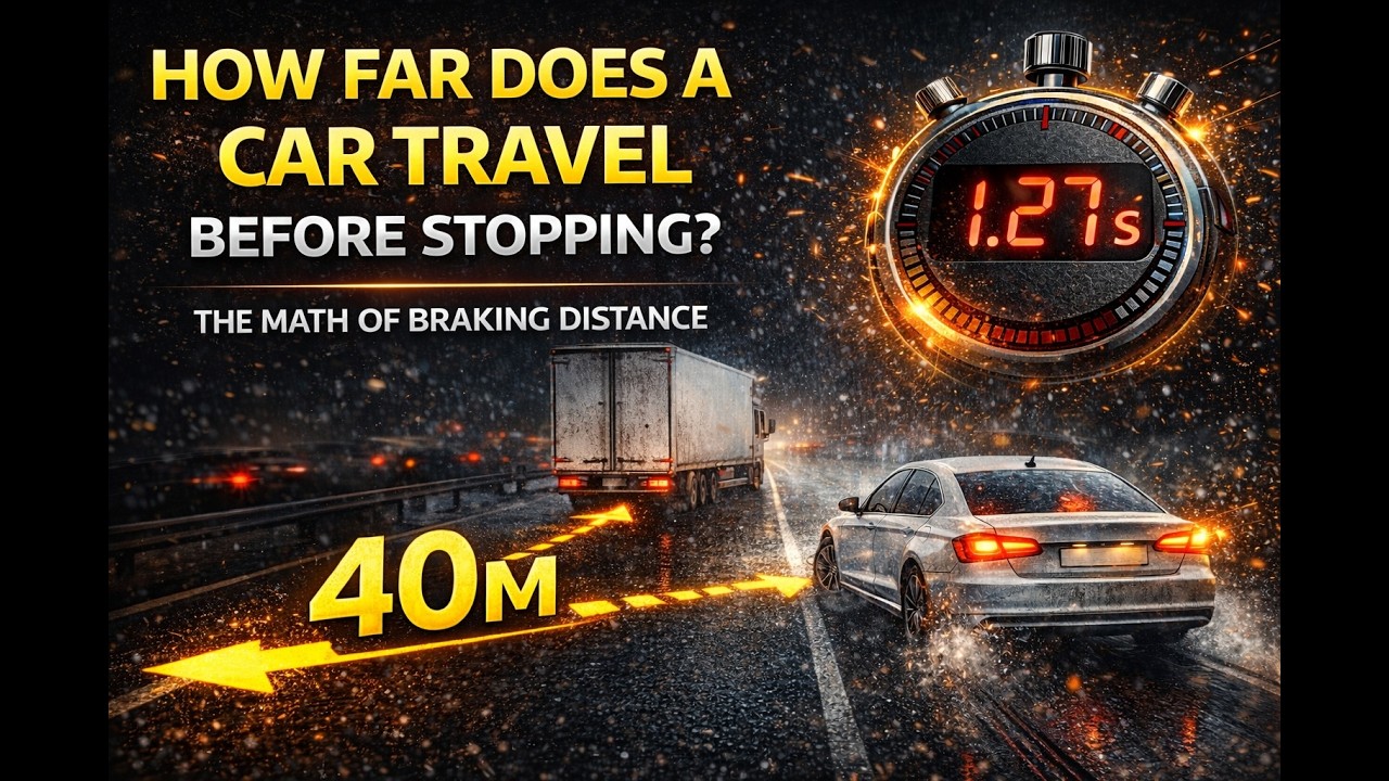 How many meters before collision? The mathematics of braking