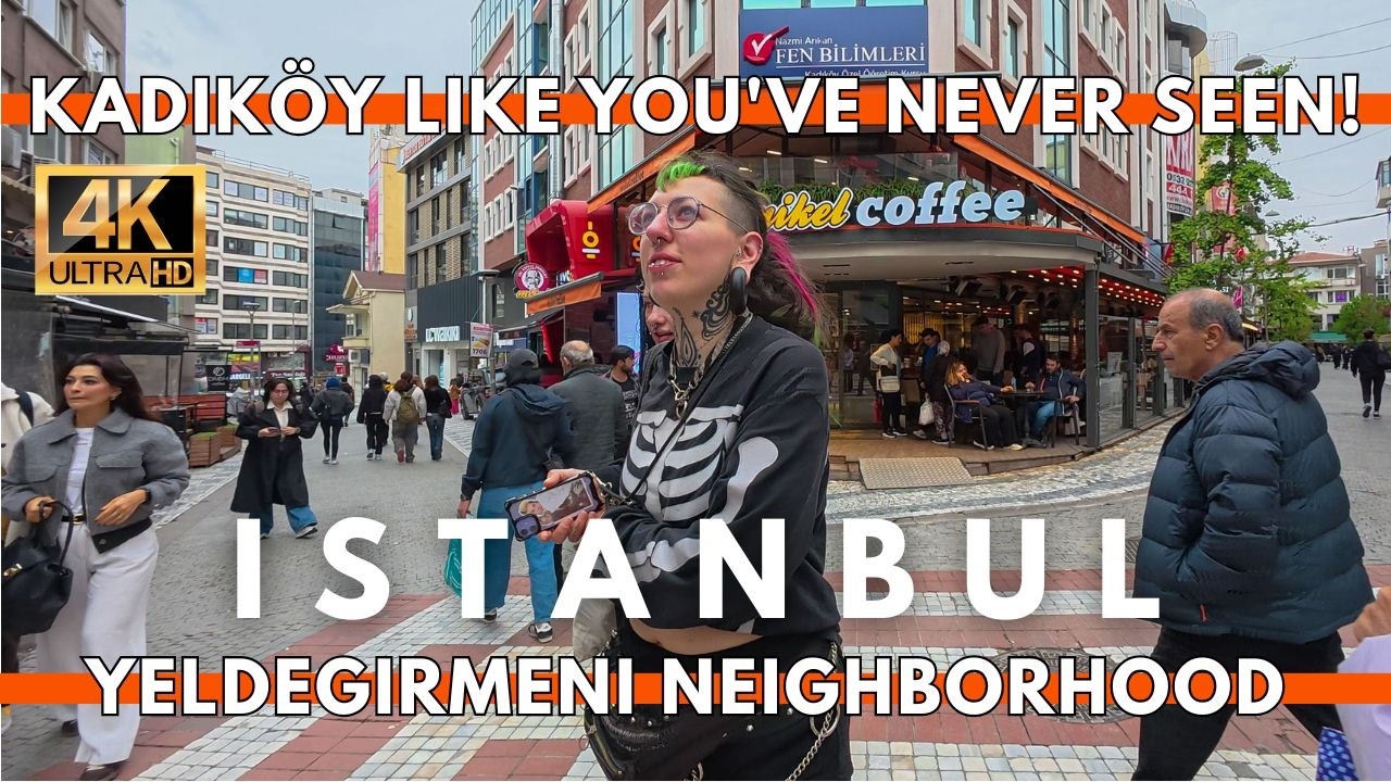 Istanbul’s Hidden Neighborhood with Artsy Cafés & Real Daily Life | Yeldeğirmeni Kadıköy in 4K