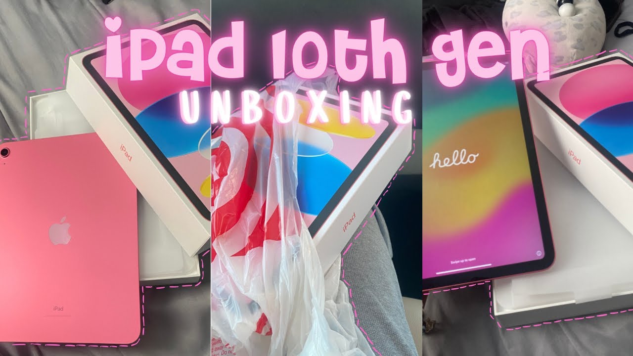 PINK iPad UNBOXING!🩷✨(10th Gen!) + Accessories!