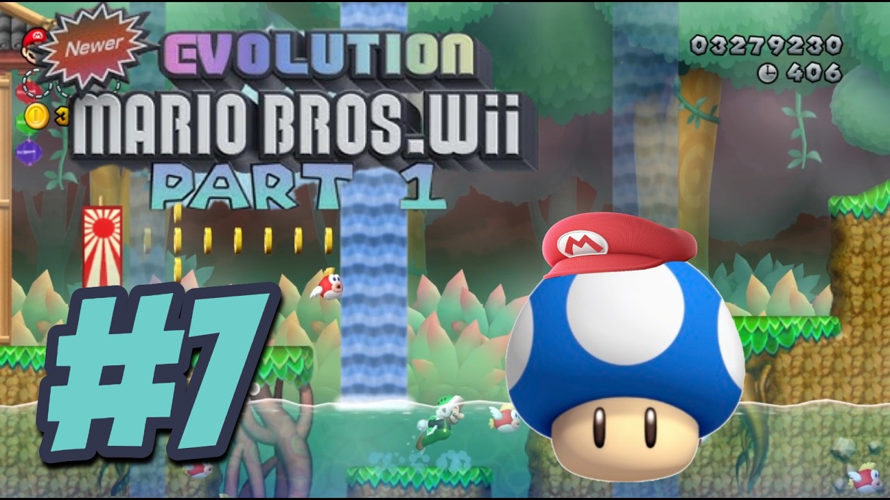 Newer Evolution Mario Bros Wii Part 1 100% #7
