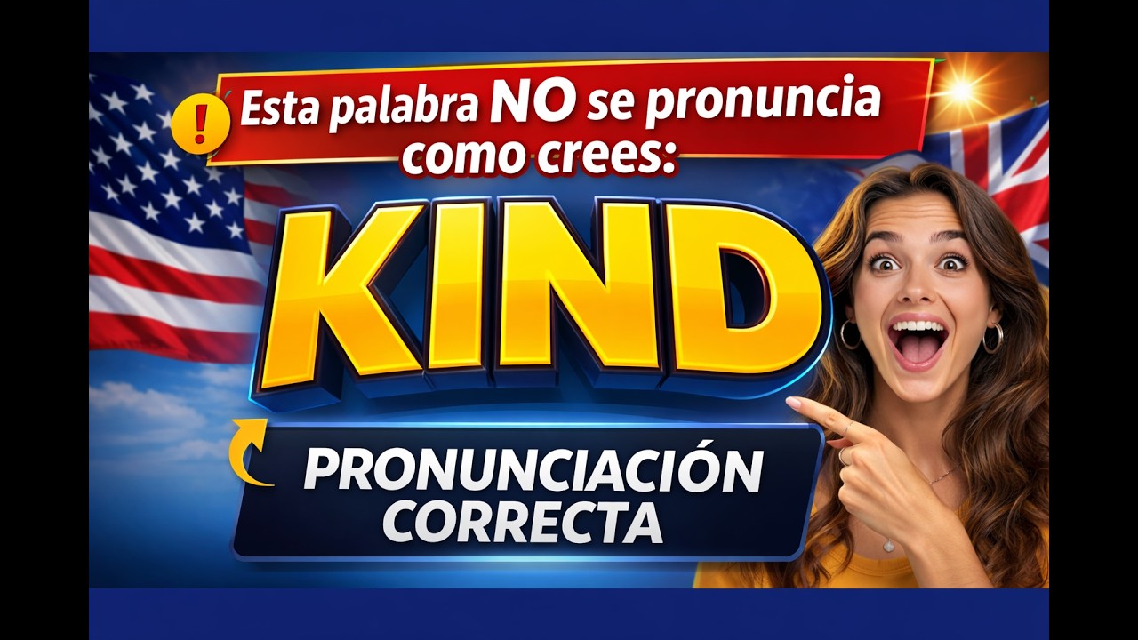 😱 Esta palabra NO se pronuncia como crees: KIND #english