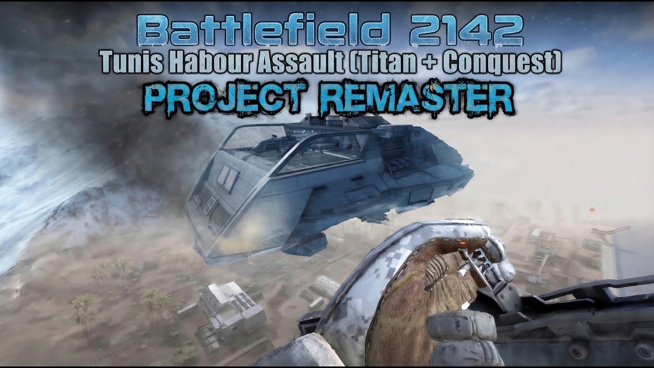 Battlefield 2142 Project Remaster Tunis Habour Assault (TItan + Conquest) ✔️