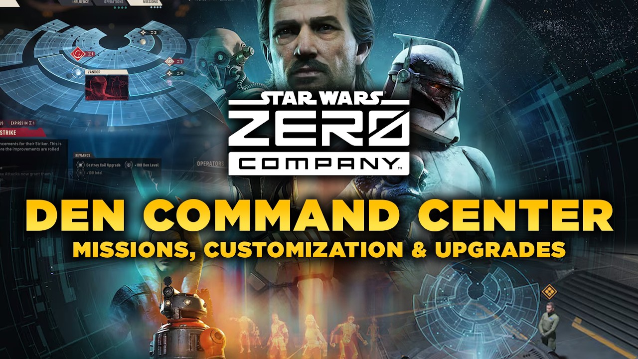 Everything You Can Do In Your Den in Star Wars: Zero Company