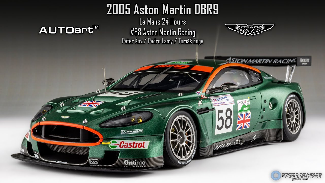 1:18 AUTOart 2005 Aston Martin DBR9 #58 Le Mans Showcase
