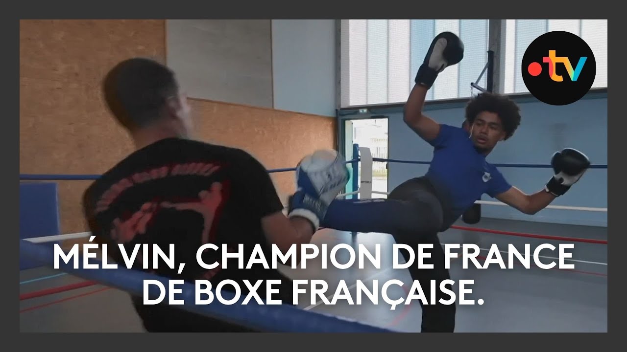 Mélvin, champion de France de boxe française, va participer aux championnats du Monde.