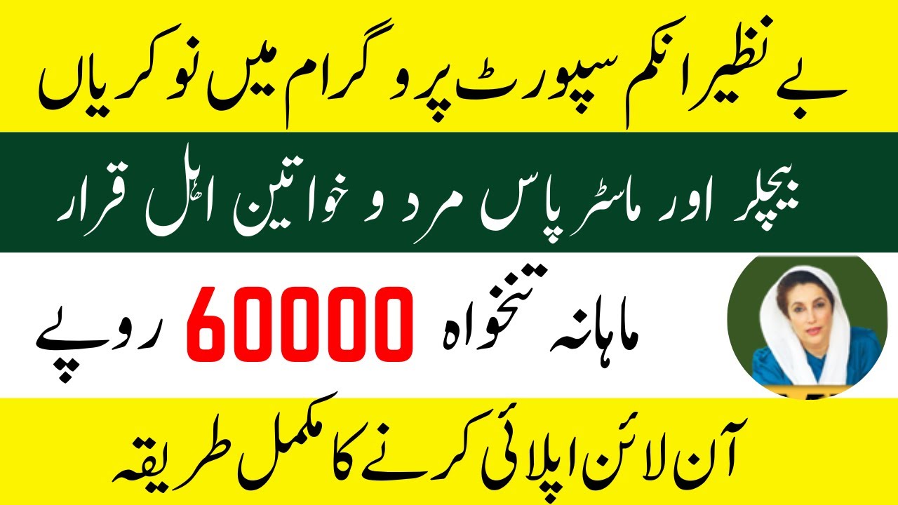 How to Apply for BISP Jobs Online | Benazir Income Support Program Jobs How to Apply