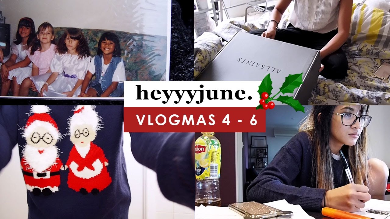 VLOGMAS 4, 5, 6 | Looking through old photos & allsaints unboxing